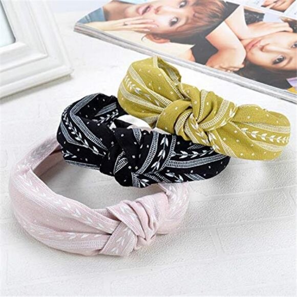 Hairband, 6 Pcs Headbands for Women - Light Color, Fashion Cotton-flax - Picture 4 of 7